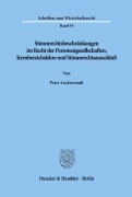 Cover-Bild zum Titel 'Stimmrechtsbeschränkungen im Recht der Personengesellschaften, Kernbereichslehre und Stimmrechtsausschluß.' von 'Peter Lockowandt'