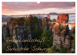 Cover-Bild zum Titel 'Traumlandschaft - Sächsische Schweiz (Wandkalender 2026 DIN A3 quer), CALVENDO Monatskalender' von 'Dirk Ehrentraut'