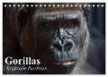 Gorillas. Kraftvolle Pazifisten (Tischkalender 2025 DIN A5 quer), CALVENDO Monatskalender - Elisabeth Stanzer