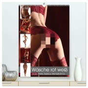 Cover-Bild zum Titel 'Wäsche rot weiß (hochwertiger Premium Wandkalender 2026 DIN A2 hoch), Kunstdruck in Hochglanz' von 'Lichtgestalt Lichtgestalt'
