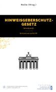 Cover-Bild zum Titel 'Hinweisgeberschutzgesetz (HinSchG)' von 'Andreas Maximilian Nolte (Hrsg.'