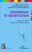Cover-Bild zum Titel 'Controverse et signification' von 'Manfoumbi-Mve, Boundzanga'
