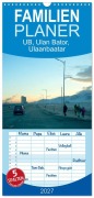 Cover-Bild zum Titel 'Familienplaner 2027 - UB, Ulan Bator, Ulaanbaatar mit 5 Spalten (Wandkalender, 21 x 45 cm) CALVENDO' von 'Eike Winter'