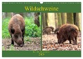 Wildschweine - Tiere aus unseren Wäldern (Wandkalender 2025 DIN A3 quer), CALVENDO Monatskalender - Arno Klatt