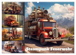 Steampunk Feuerwehr (Wandkalender 2026 DIN A2 quer), CALVENDO Monatskalender - Sabine Löwer