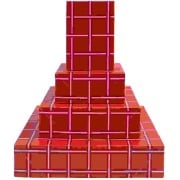 Cover-Bild zum Titel 'Papierschachtel Set Raster, Rot, FSC MIX' von ''