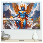 Cover-Bild zum Titel 'Hinduistische Mythologie - Götter, Helden und Monster (hochwertiger Premium Wandkalender 2026 DIN A2 quer), Kunstdruck in Hochglanz' von 'Sell Pixs:Sell'