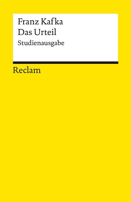 Das Urteil. Studienausgabe - Franz Kafka