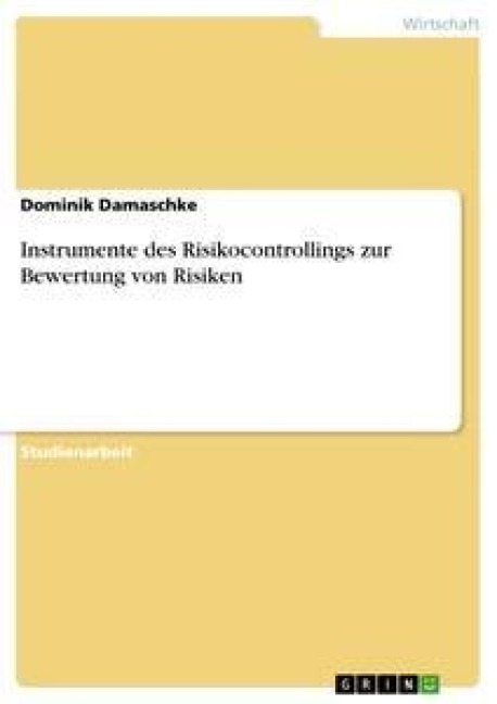 Instrumente des Risikocontrollings zur Bewertung von Risiken - Dominik Damaschke