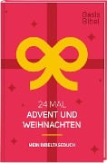 Cover-Bild zum Titel 'BasisBibel. 24 Mal Advent und Weihnachten. Mein Bibeltagebuch für eine kreative Bibellektüre für die Weihnachtszeit. Ein christlicher Adventskalender mit 24 Impulsen in Buchform für Erwachsene.' von 'Claudia Elisabeth Pfeiffer, Franziska Schikora, Michael Jahnke'