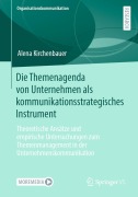 Cover-Bild zum Titel 'Die Themenagenda von Unternehmen als kommunikationsstrategisches Instrument' von 'Alena Kirchenbauer'