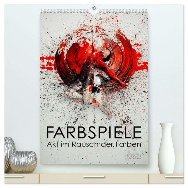 Farbspiele - Akt im Rausch der Farben (hochwertiger Premium Wandkalender 2026 DIN A2 hoch), Kunstdruck in Hochglanz - Ulrich Allgaier - www. ullision. com
