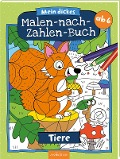 Cover-Bild zum Titel 'Mein dickes Malen-nach-Zahlen-Buch - Tiere' von ''