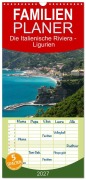 Cover-Bild zum Titel 'Familienplaner 2027 - Die Italienische Riviera - Ligurien mit 5 Spalten (Wandkalender, 21 x 45 cm) CALVENDO' von 'Peter Schickert'
