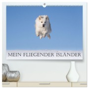 Cover-Bild zum Titel 'Mein fliegender Isländer (hochwertiger Premium Wandkalender 2026 DIN A2 quer), Kunstdruck in Hochglanz' von 'Monika Scheurer'