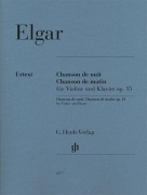 Cover-Bild zum Titel 'Edward Elgar - Chanson de nuit, Chanson de matin op. 15 für Violine und Klavier' von 'Edward Elgar'