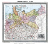Cover-Bild zum Titel 'Historische Preussenkarte / DER PREUSSISCHE STAAT - 1905 [gerollt]' von 'Friedrich Handtke'