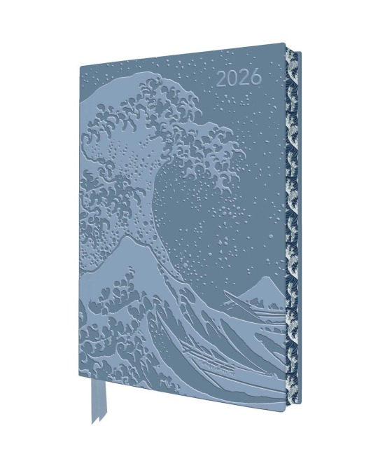 Katsushika Hokusai - Die große Welle - Tischkalender 2026 - Tree Flame