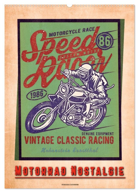 Motorrad Nostalgie (Wandkalender 2026 DIN A2 hoch), CALVENDO Monatskalender - Peter Roder