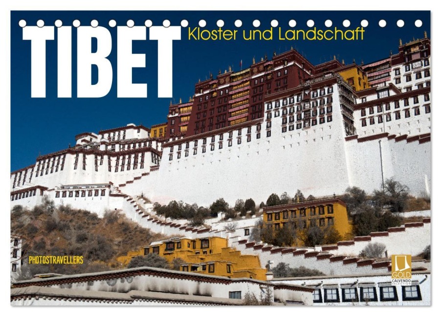 Tibet - Kloster und Landschaft (Tischkalender 2026 DIN A5 quer), CALVENDO Monatskalender - Photostravellers Photostravellers