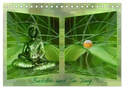 Cover-Bild zum Titel 'Buddha und Yin Yang (Tischkalender 2026 DIN A5 quer), CALVENDO Monatskalender' von 'Claudia Burlager'