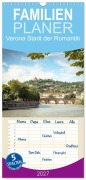 Cover-Bild zum Titel 'Familienplaner 2027 - Verona Stadt der Romantik mit 5 Spalten (Wandkalender, 21 x 45 cm) CALVENDO' von 'Sascha Haas Photography'
