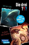Cover-Bild zum Titel 'Die drei ???: Doppelband - Enthält die Bände: Die drei ??? und das Riff der Haie / Im Bann des Drachen' von 'William Arden, Christoph Dittert'