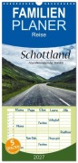 Cover-Bild zum Titel 'Familienplaner 2027 - Schottland, Atemberaubender Norden mit 5 Spalten (Wandkalender, 21 x 45 cm) CALVENDO' von 'Sina Sohn'