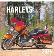 Cover-Bild zum Titel 'Harleys 2026 - Broschürenkalender 30x30 cm (30x60 geöffnet) - Kalender mit Platz für Notizen - Motorräder - Bildkalender - Wandplaner - Harley-Davidson' von ''