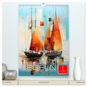 Cover-Bild zum Titel 'Segeln - Leinen los zum Segeltörn (hochwertiger Premium Wandkalender 2026 DIN A2 hoch), Kunstdruck in Hochglanz' von 'Peter Roder'