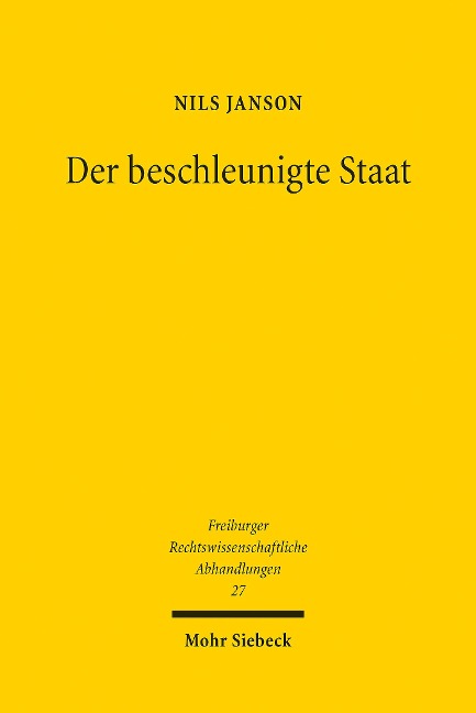 Der beschleunigte Staat - Nils Janson