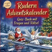 Cover-Bild zum Titel 'Rudern-Adventskalender: Quiz-Buch mit Fragen und Rätsel' von 'Schlauvento Interactive'