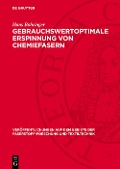 Cover-Bild zum Titel 'Gebrauchswertoptimale Erspinnung von Chemiefasern' von 'Hans Böhringer'