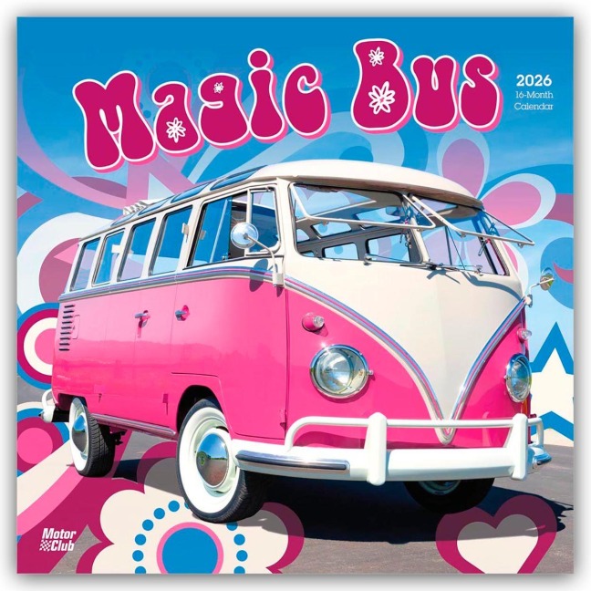 Magic Bus - Magischer Bus 2026 - 16-Monatskalender - Browntrout Publishers