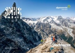 Cover-Bild zum Titel 'Sicher am Berg: Hochtouren' von 'Michael Larcher, Gerhard Mössmer, Lukas Fritz'