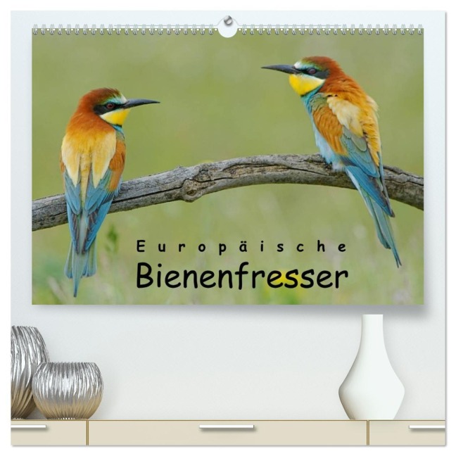 Europäische Bienenfresser (hochwertiger Premium Wandkalender 2026 DIN A2 quer), Kunstdruck in Hochglanz - Gerald Wolf