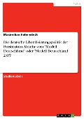 Cover-Bild zum Titel 'Die deutsche Liberalisierungspolitik der Prostitution. Abkehr vom "Modell Deutschland" oder "Modell Deutschland 2.0"?' von 'Maximilian Hohenstedt'