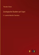 Cover-Bild zum Titel 'Zoologische Studien auf Capri' von 'Theodor Eimer'