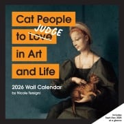 Cover-Bild zum Titel 'Cat People to Judge in Art and Life 2026 Wall Calendar' von 'Nicole Tersigni'