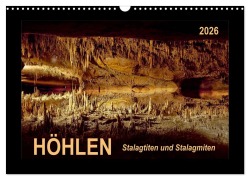 Cover-Bild zum Titel 'Höhlen, Stalaktiten und Stalagmiten (Wandkalender 2026 DIN A3 quer), CALVENDO Monatskalender' von 'Peter Roder'