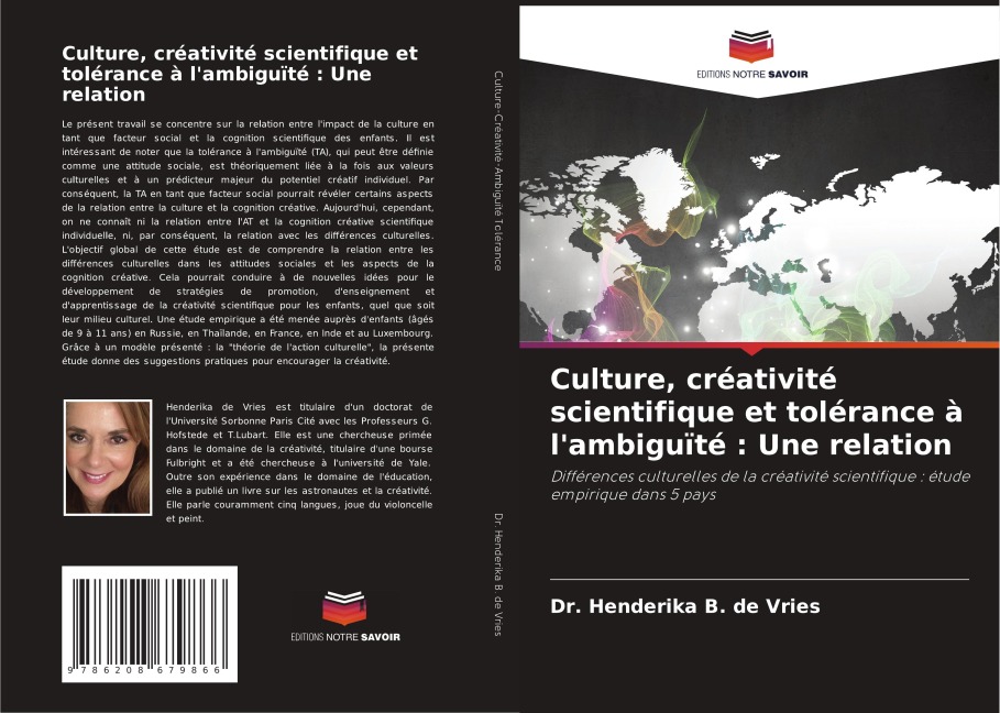 Culture, créativité scientifique et tolérance à l'ambiguïté : Une relation - Henderika B. de Vries