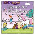 Cover-Bild zum Titel 'Die 30 besten Lieder für Mädchen' von 'Simone Sommerland, Karsten Glück, Die Kita-Frösche'