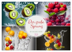 Cover-Bild zum Titel 'Der große Sprung - Obst und Gemüse tauchen (Wandkalender 2026 DIN A4 quer), CALVENDO Monatskalender' von 'Jérôme Aupeix'