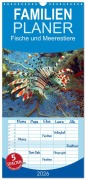 Familienplaner 2026 - Fische und Meerestiere mit 5 Spalten (Wandkalender, 21 x 45 cm) CALVENDO - Elisabeth Stanzer