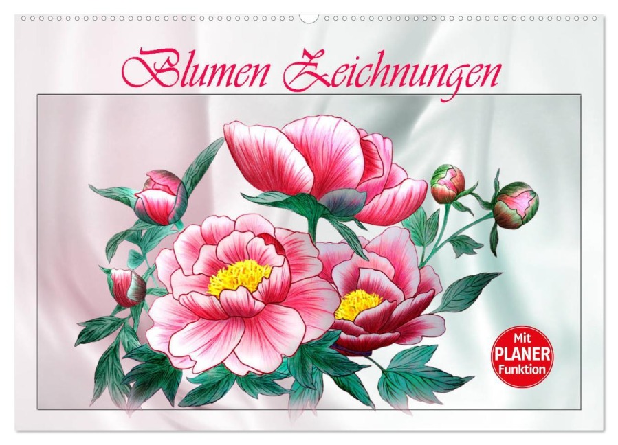 Blumen-Zeichnungen (Wandkalender 2026 DIN A2 quer), CALVENDO Monatskalender - Dusanka Djeric