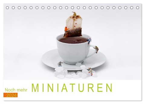 Noch mehr Miniaturen - Small little things (Tischkalender 2024 DIN A5 quer), CALVENDO Monatskalender - Ute Jackisch
