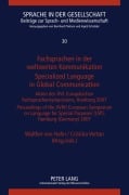Cover-Bild zum Titel 'Fachsprachen in der weltweiten Kommunikation / Specialized Language in Global Communication' von ''