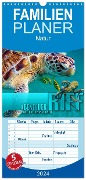 Familienplaner 2024 - Abenteuer Riff - bunte Unterwasserwelt mit 5 Spalten (Wandkalender, 21 x 45 cm) CALVENDO - Renate Utz