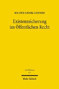 Cover-Bild zum Titel 'Existenzsicherung im Öffentlichen Recht' von 'Walter Georg Leisner'