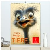 Cover-Bild zum Titel 'Meine lustigen Tiere (hochwertiger Premium Wandkalender 2026 DIN A2 hoch), Kunstdruck in Hochglanz' von 'Peter Roder'